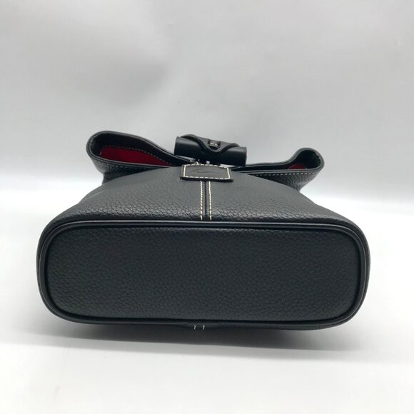 Dooney & Bourke Black Pebbled Grain Leather Toggle Crossbody Bag - Picture 5 of 11